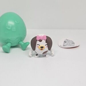 Toikido Pinata Smashlings Dalmatian Dog Figure ELLA Pink Bow & Rainbow Pod